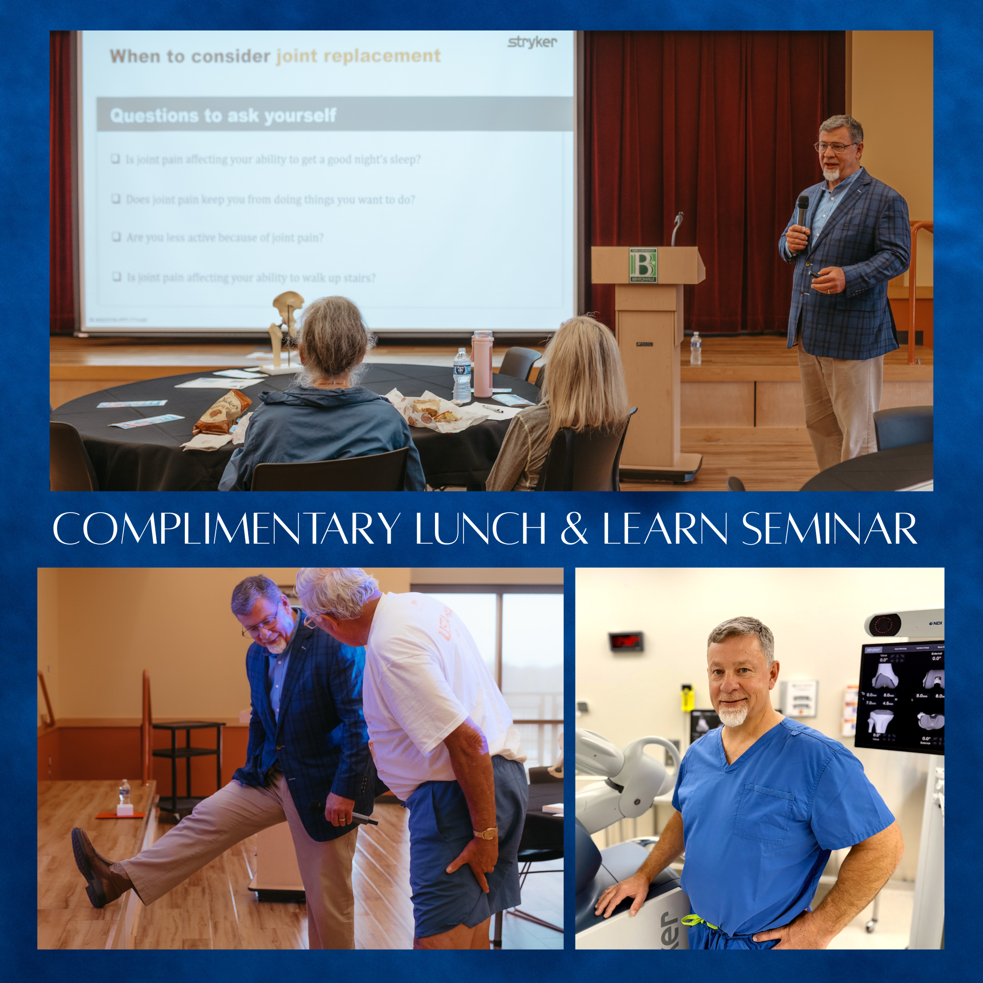 Complimentary Hip & Knee Replacement Lunch & Learn with Dr. Banwart